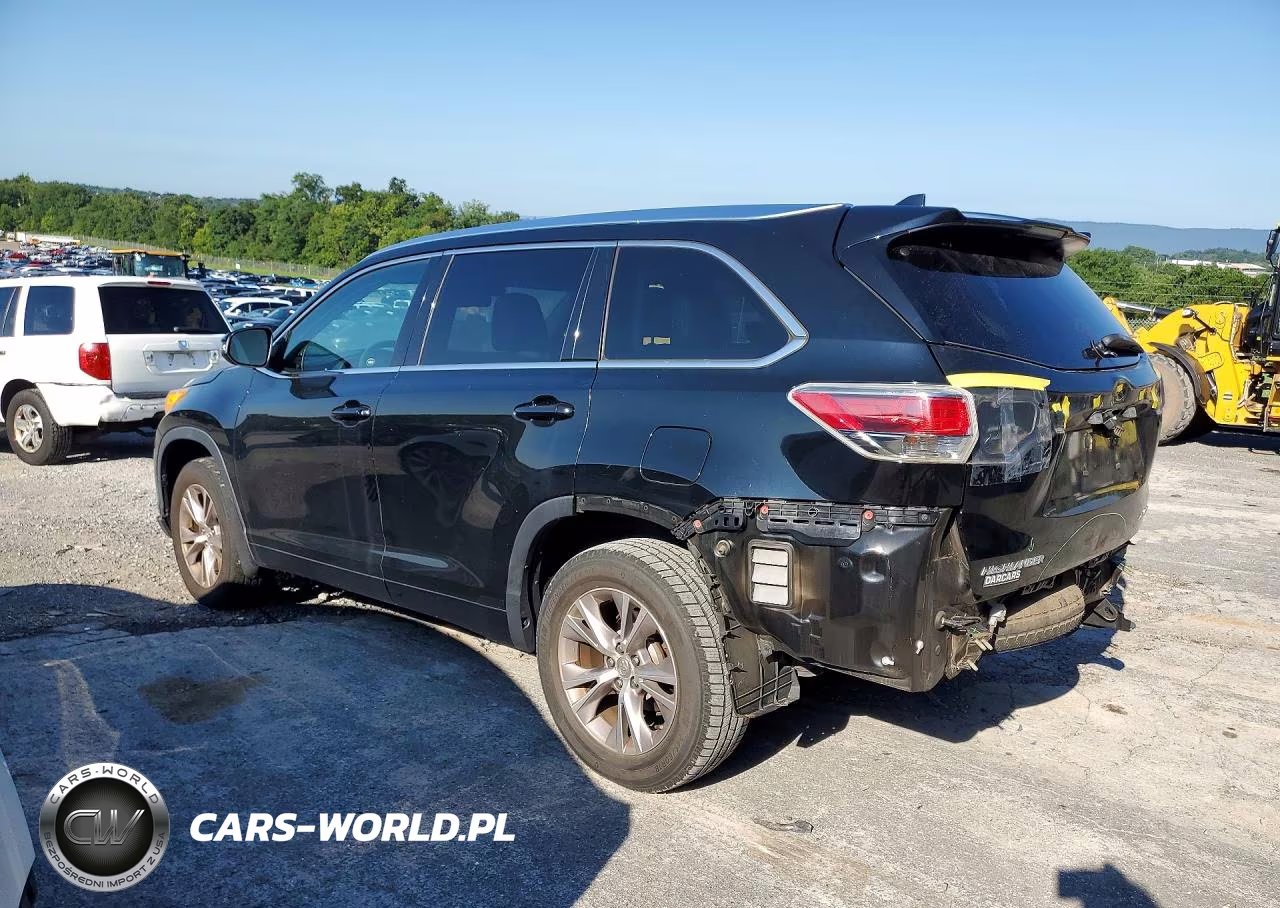 2014 Toyota Highlander Xle VIN:5TDJKRFH5ES010477 - 2