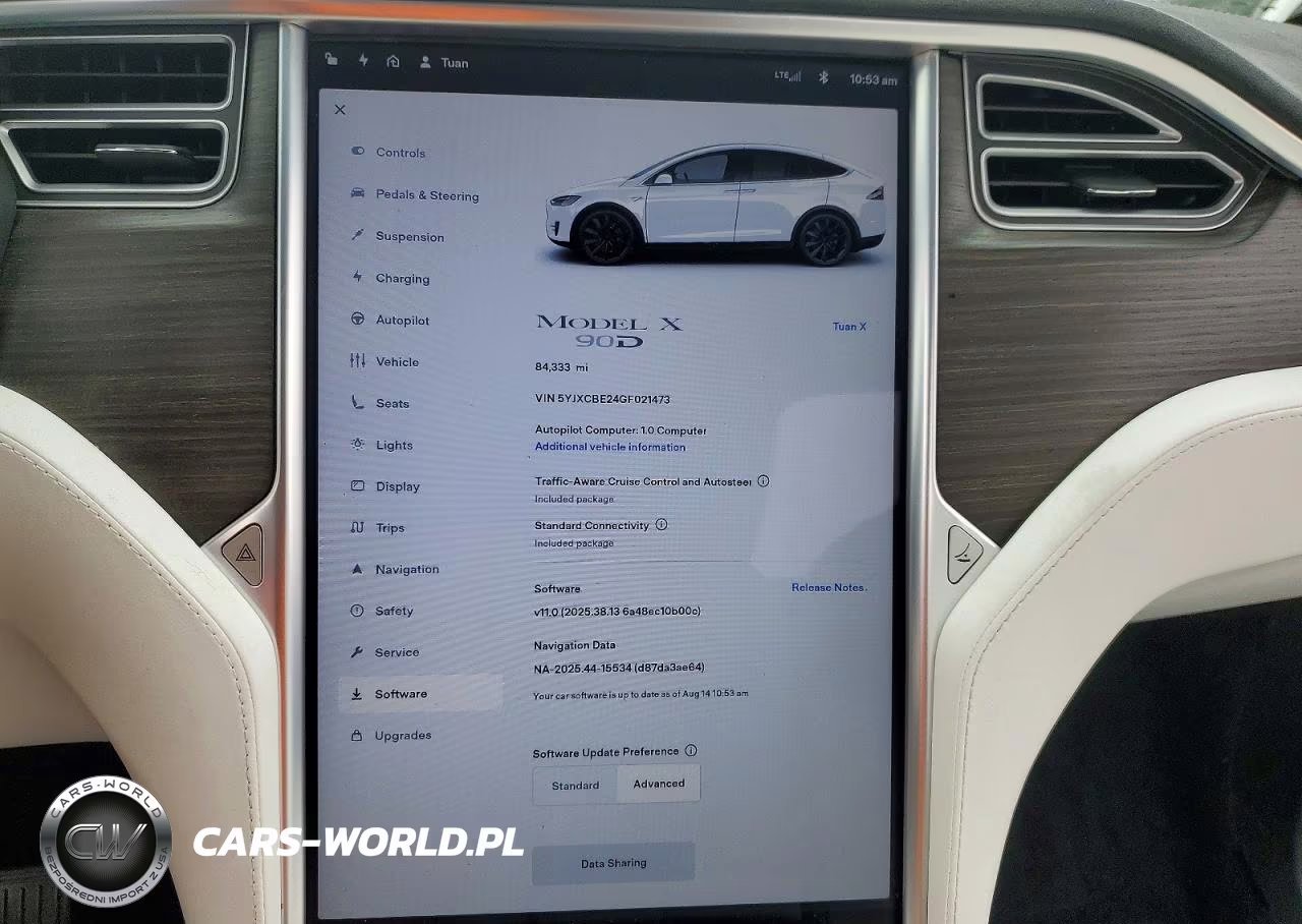 2016 Tesla Model X VIN:5YJXCBE24GF021473 - 9