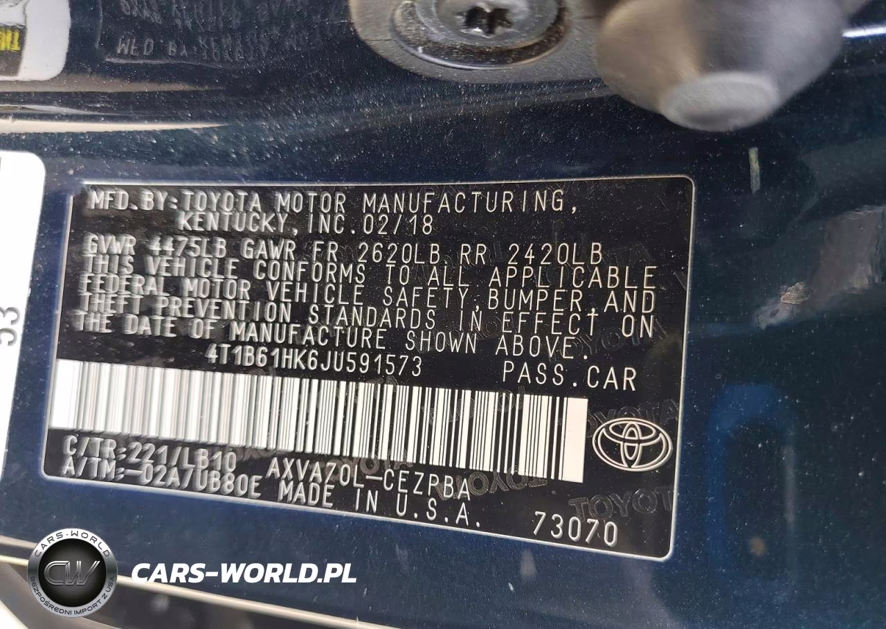 2018 Toyota Camry Xse VIN:4T1B61HK6JU591573 - 12