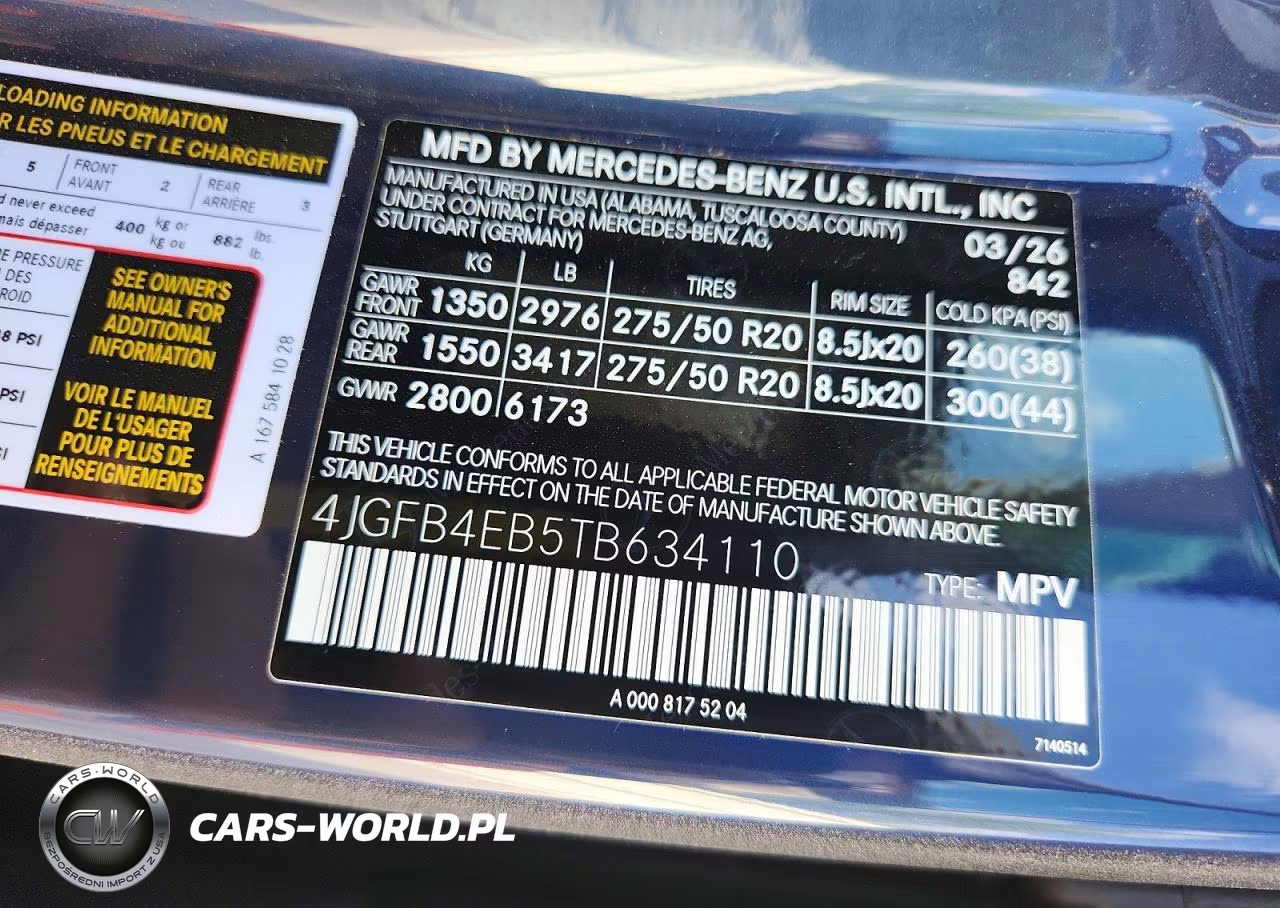2026 Mercedes-Benz Gle 350 VIN:4JGFB4EB5TB634110 - 13