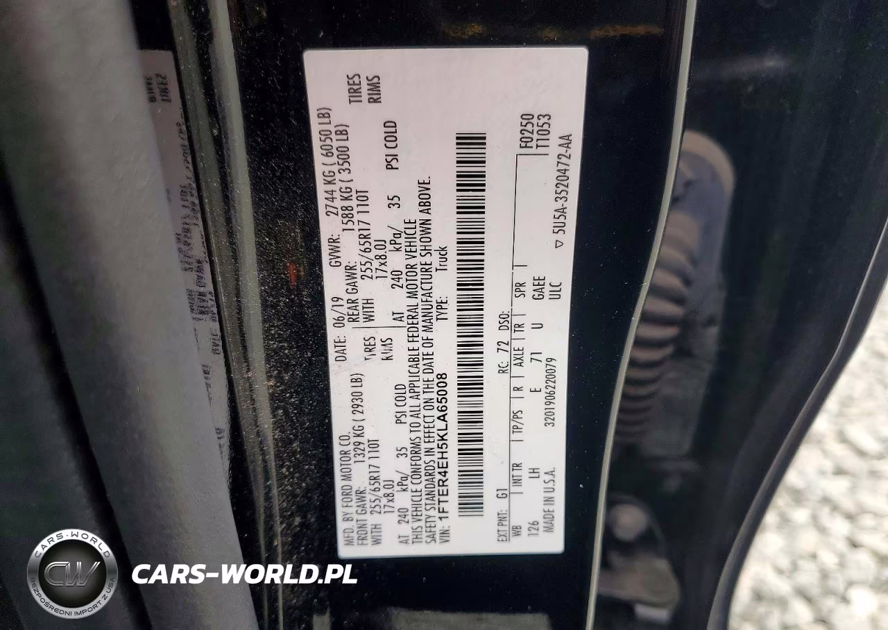 2019 Ford Ranger Xl VIN:1FTER4EH5KLA65008 - 12