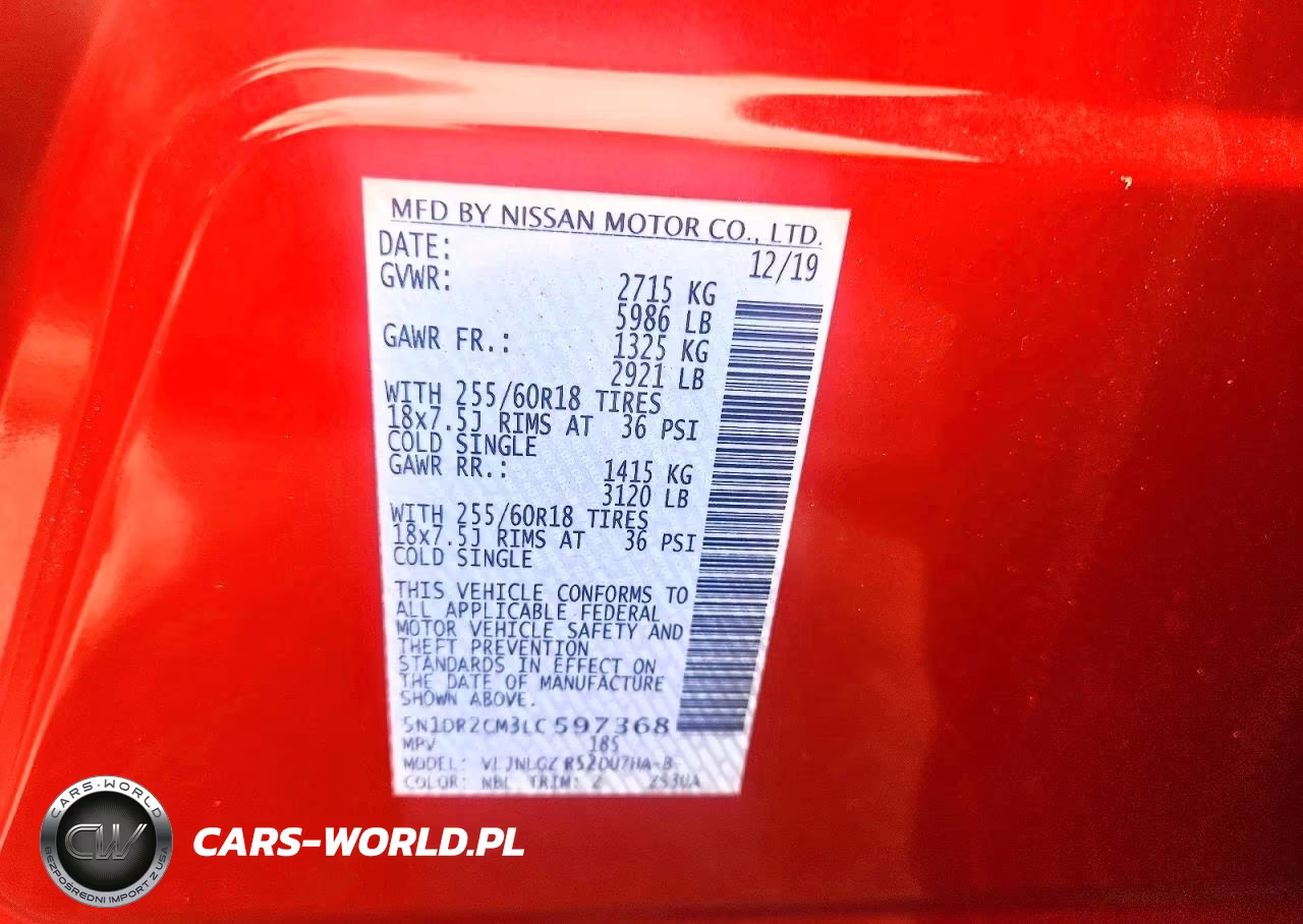 2020 Nissan Pathfinder Sl VIN:5N1DR2CM3LC597368 - 13