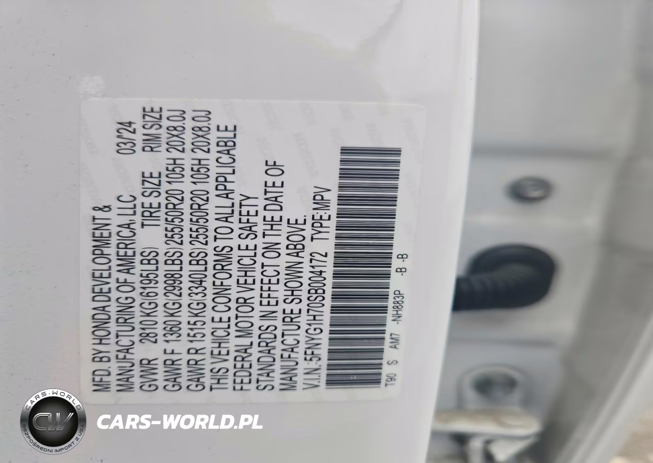 2025 Honda Pilot Touring VIN:5FNYG1H70SB004172 - 12