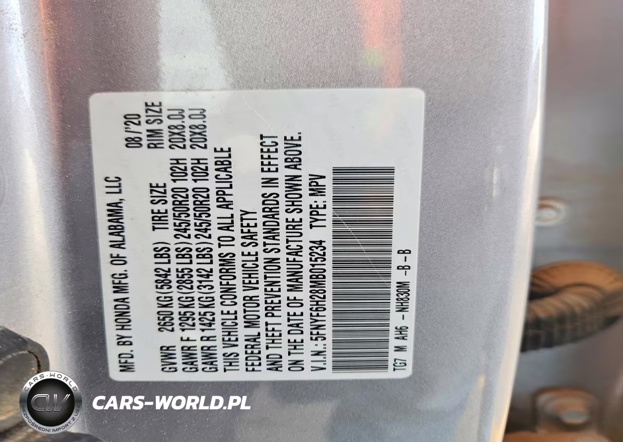 2021 Honda Pilot Se VIN:5FNYF6H28MB015234 - 13