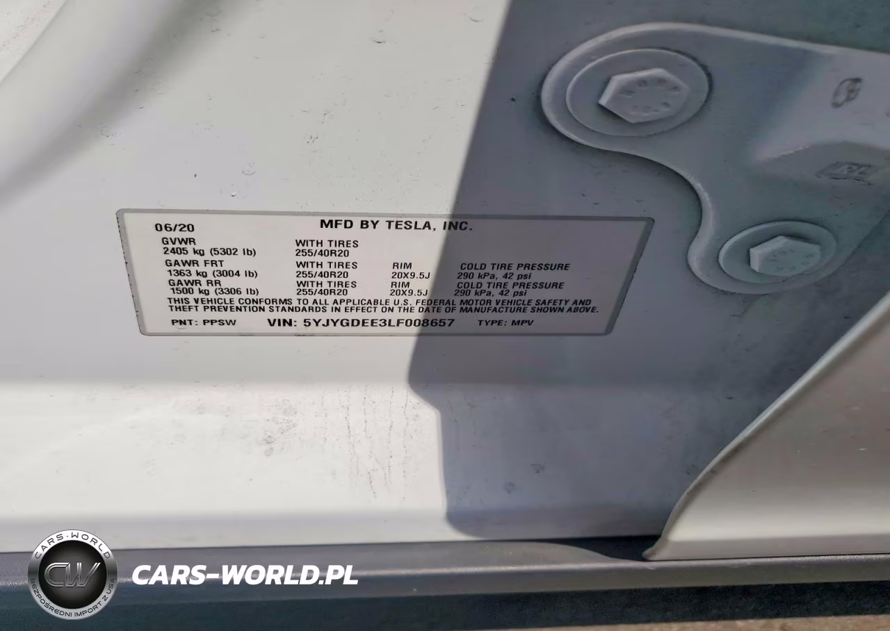 2020 Tesla Model Y VIN:5YJYGDEE3LF008657 - 12