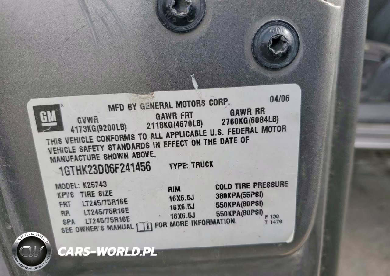 2006 GMC Sierra K2500 Heavy Duty VIN:1GTHK23D06F241456 - 12