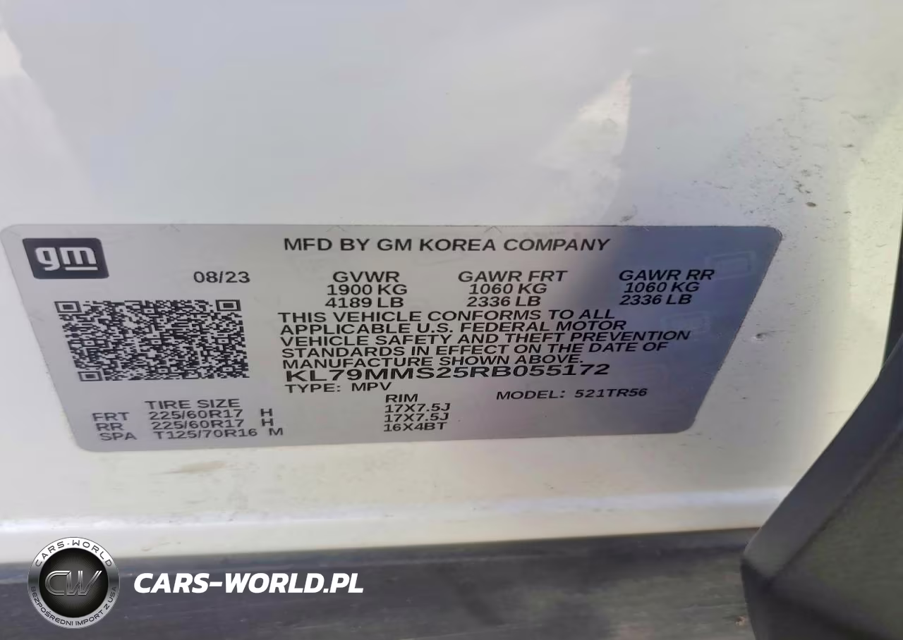 2024 Chevrolet Trailblazer Ls VIN:KL79MMS25RB055172 - 13