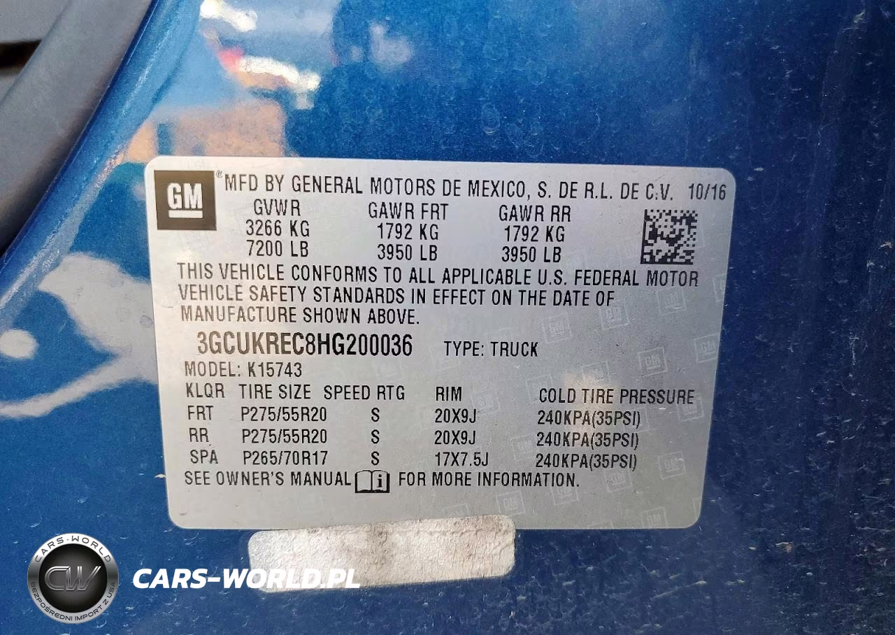 2017 Chevrolet Silverado K1500 Lt VIN:3GCUKREC8HG200036 - 13