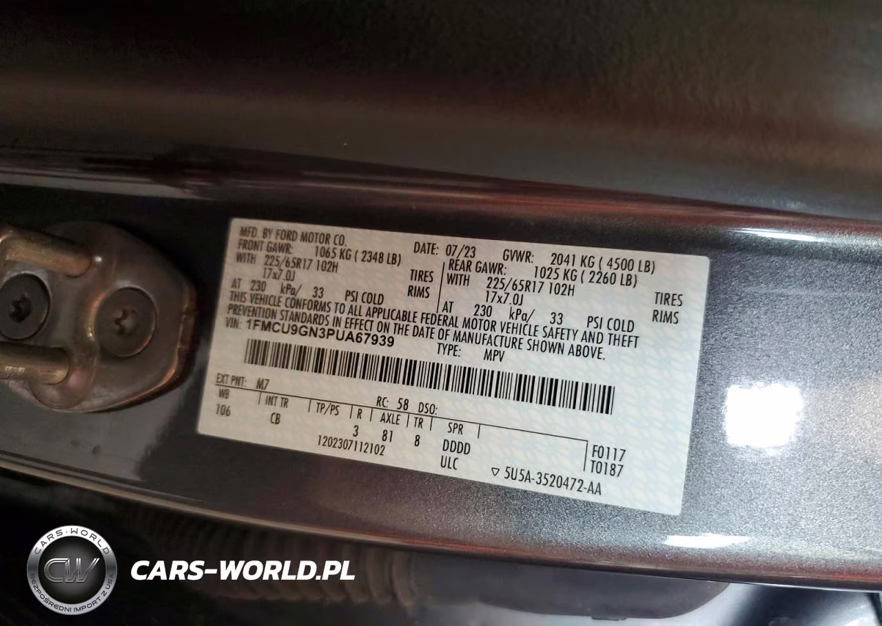 2023 Ford Escape Active VIN:1FMCU9GN3PUA67939 - 13