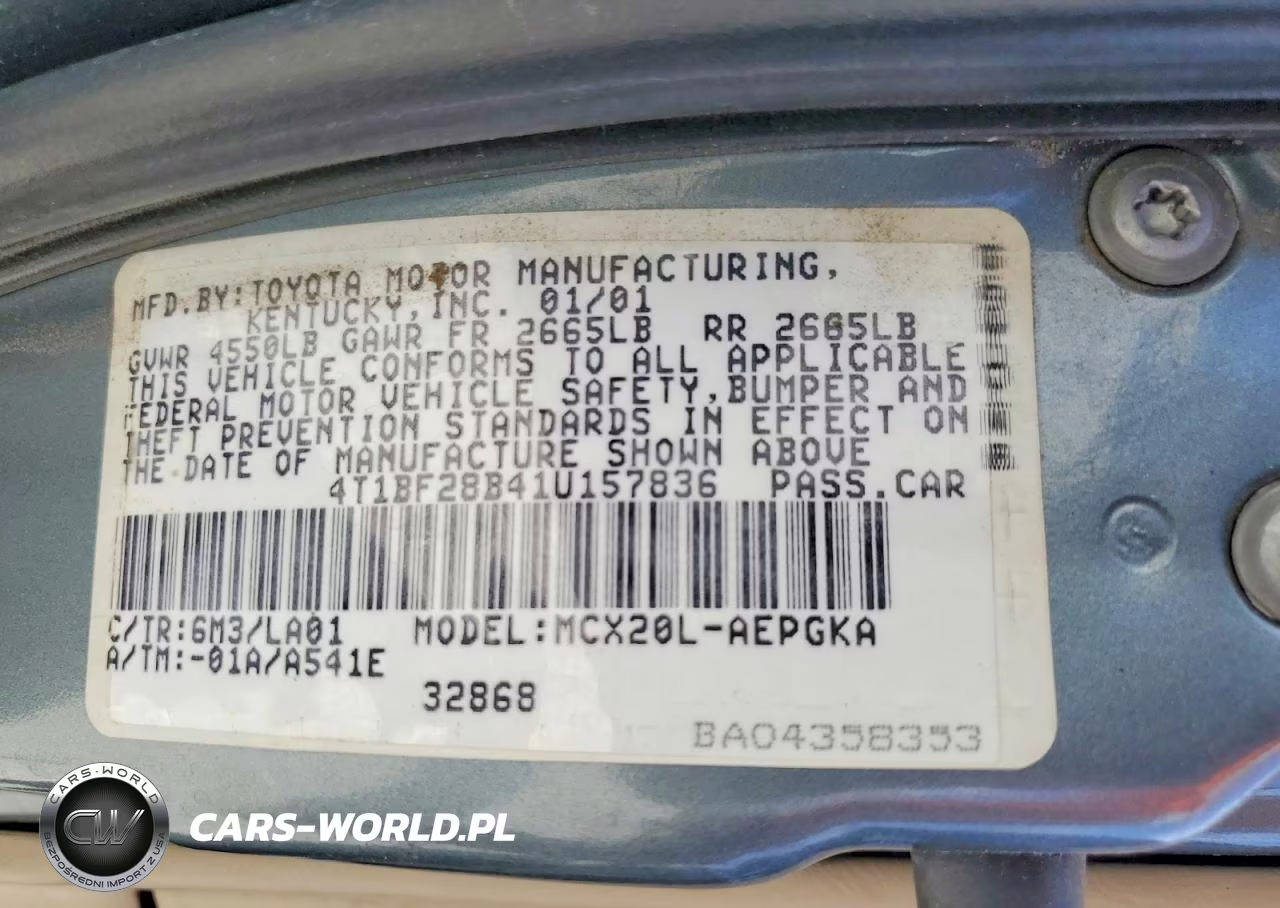 2001 Toyota Avalon Xls VIN:4T1BF28B41U157836 - 12