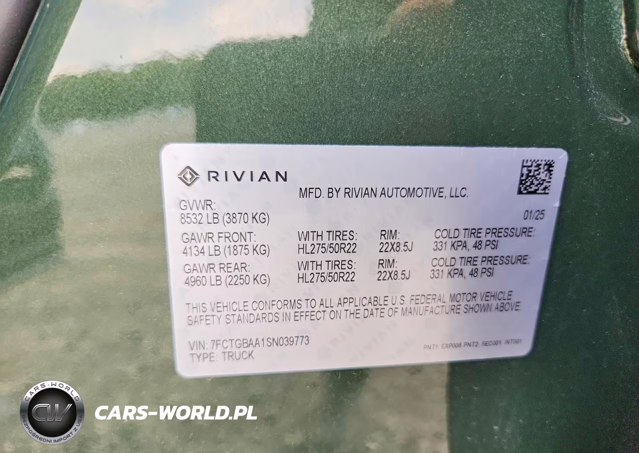 2025 Rivian R1T Adventure VIN:7FCTGBAA1SN039773 - 13