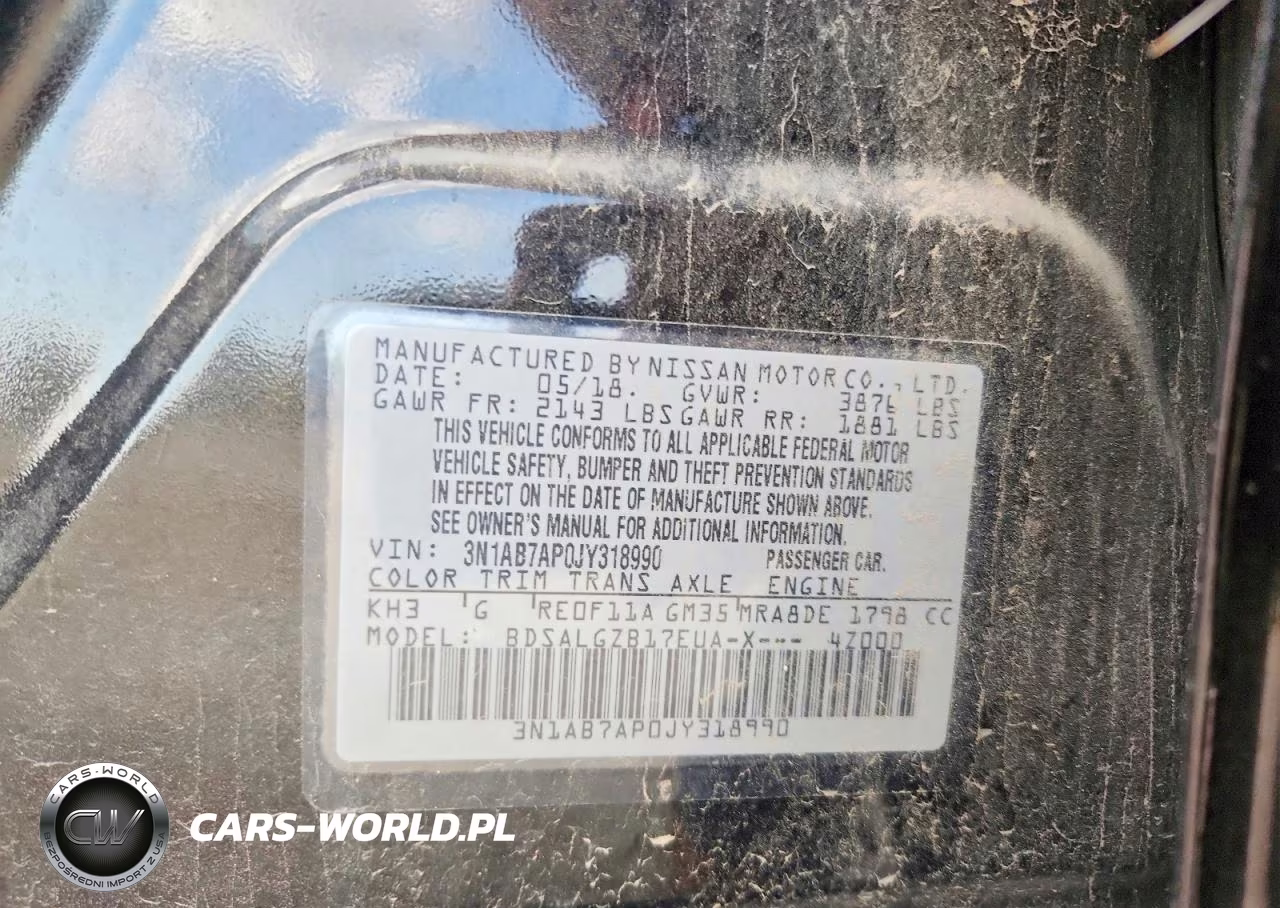 2018 Nissan Sentra Sl VIN:3N1AB7AP0JY318990 - 13