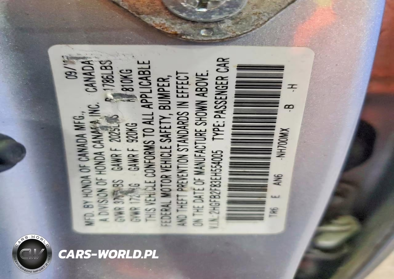 2014 Honda Civic Ex VIN:2HGFB2F83EH554005 - 12