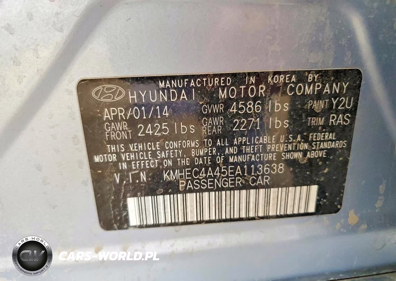 2014 Hyundai Sonata Hybrid VIN:KMHEC4A45EA113638 - 12