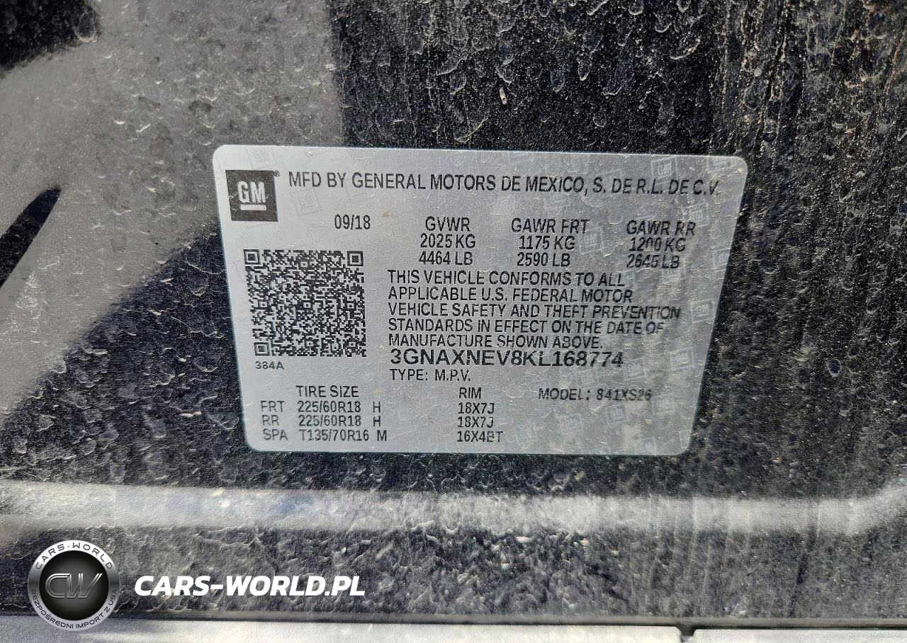 2019 Chevrolet Equinox Premier VIN:3GNAXNEV8KL168774 - 13