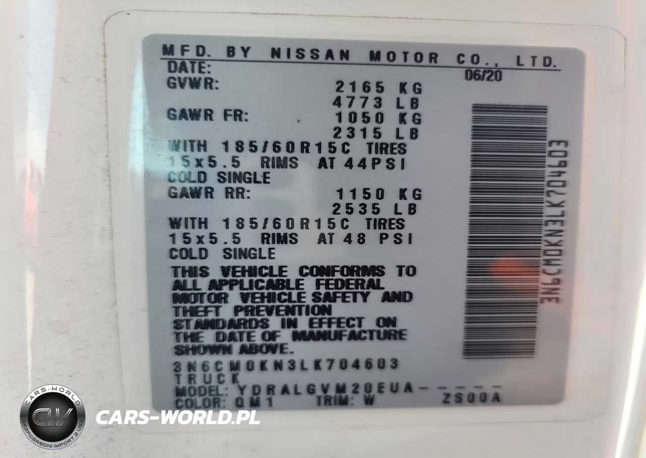 2020 Nissan Nv200 Sv Delivery Van VIN:3N6CM0KN3LK704603 - 13