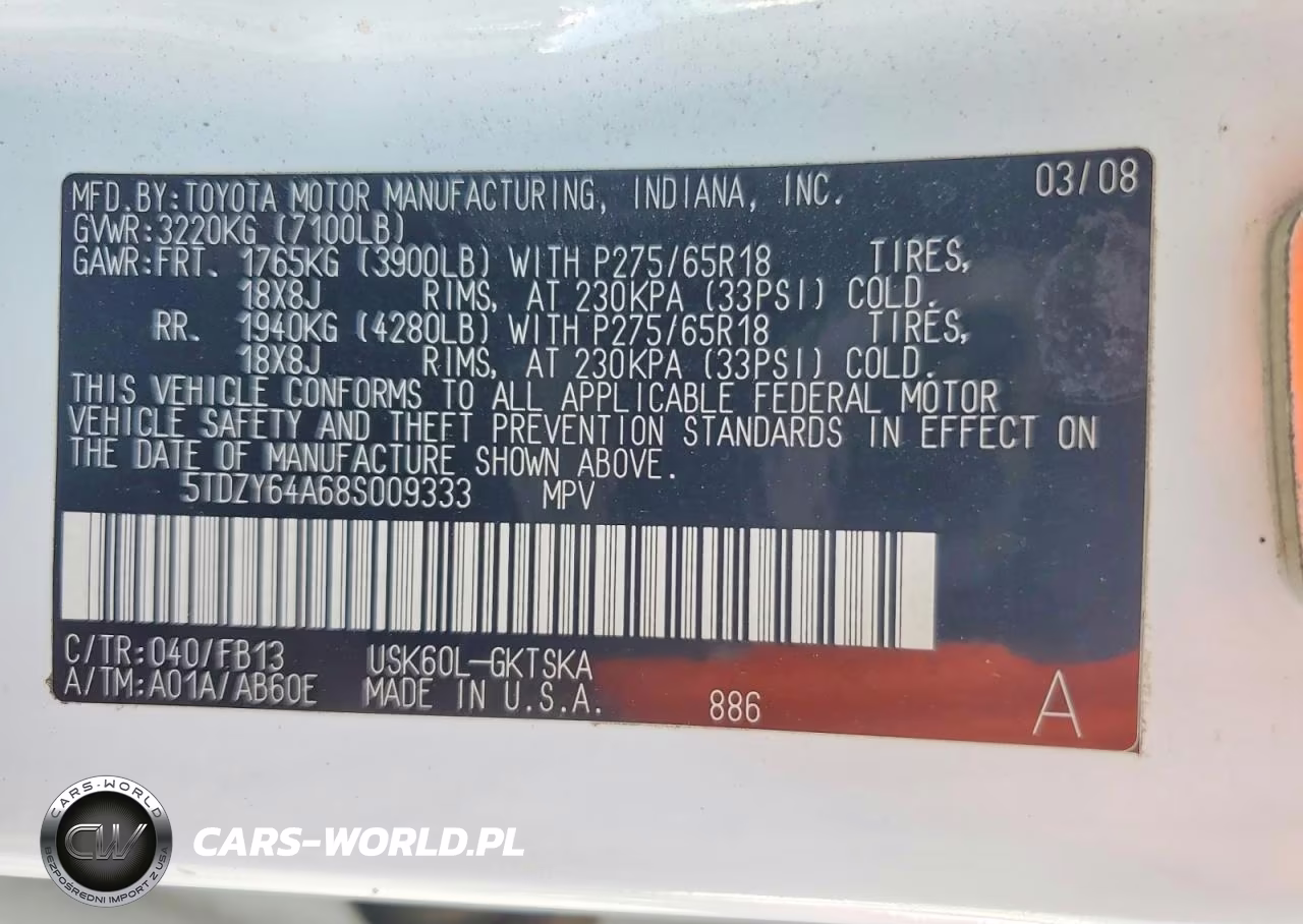 2008 Toyota Sequoia Sr5 VIN:5TDZY64A68S009333 - 14