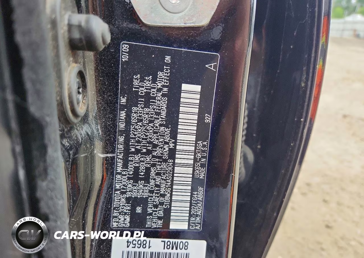 2010 Toyota Sequoia Sr5 VIN:5TDBW5G14AS029048 - 13