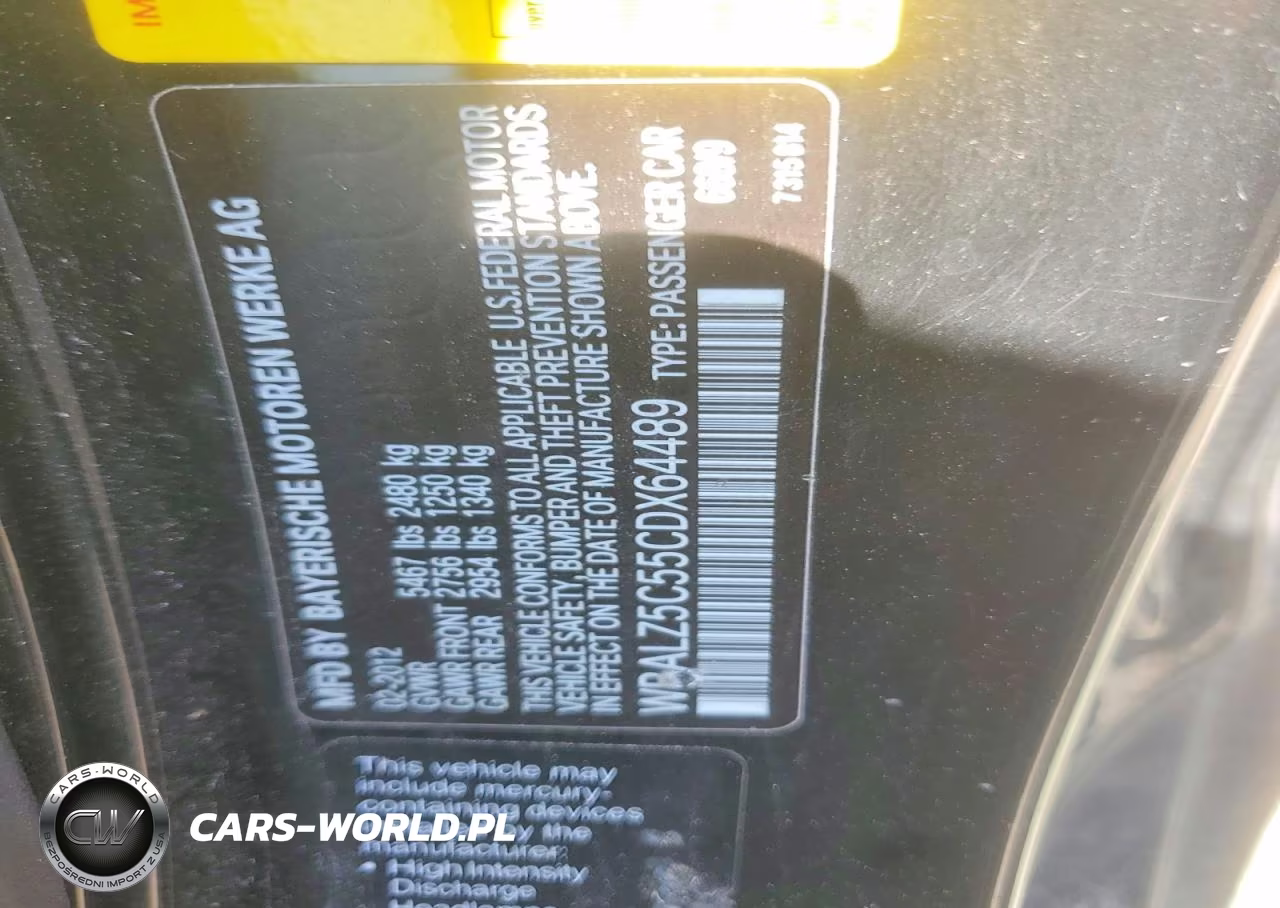 2012 BMW 650 Xi VIN:WBALZ5C55CDX64489 - 12