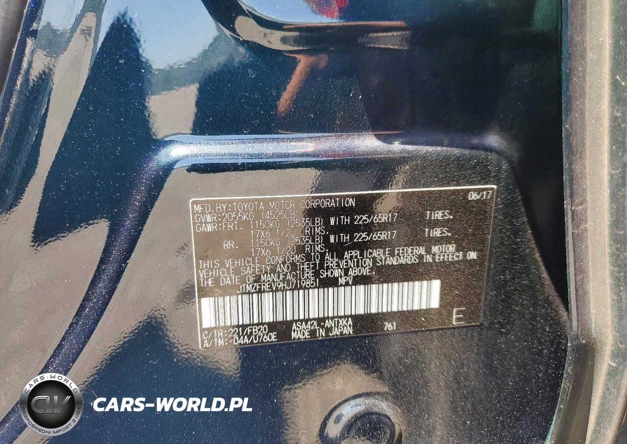 2017 Toyota Rav4 Le VIN:JTMZFREV9HJ719851 - 13