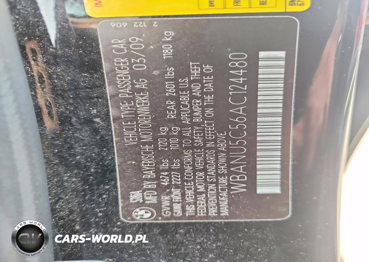 2010 BMW 528 I VIN:WBANU5C56AC124480 - 12