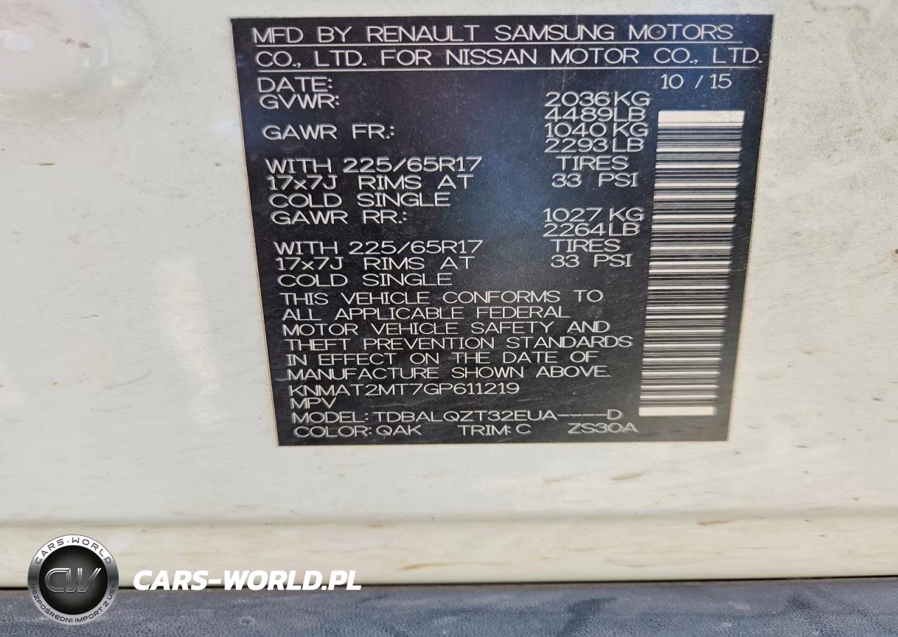 2016 Nissan Rogue Sv VIN:KNMAT2MT7GP611219 - 13