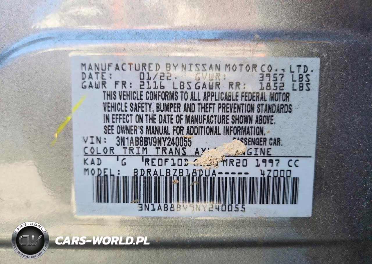 2022 Nissan Sentra S VIN:3N1AB8BV9NY240055 - 12
