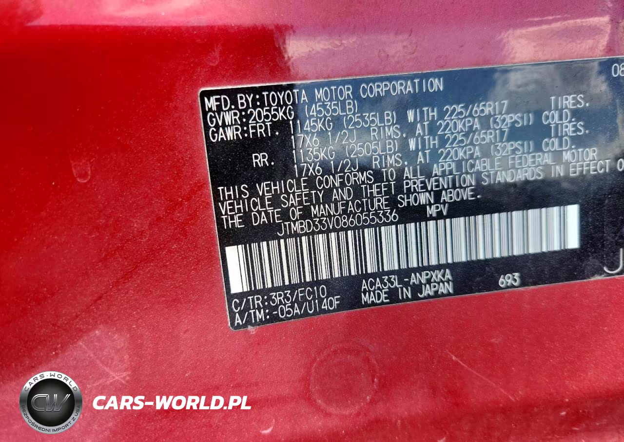2008 Toyota Rav4 Base VIN:JTMBD33V086055336 - 14