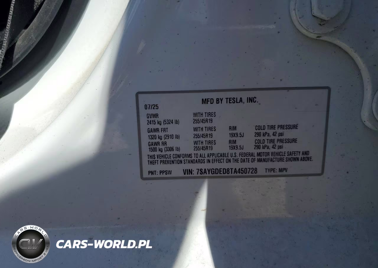 2026 Tesla Model Y VIN:7SAYGDED8TA450728 - 13