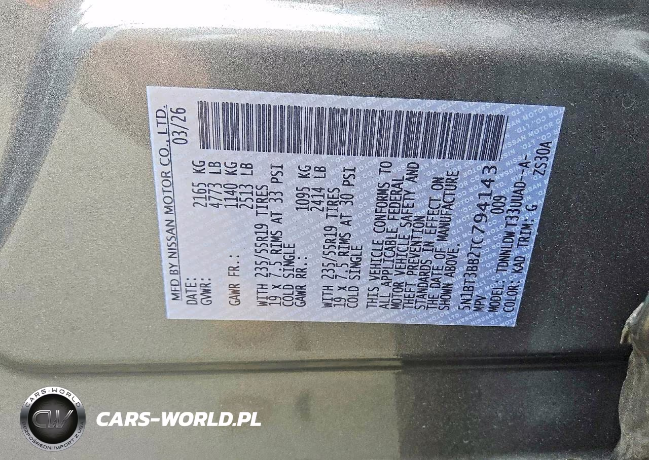 2026 Nissan Rogue Dark Armor VIN:5N1BT3BB2TC794143 - 13