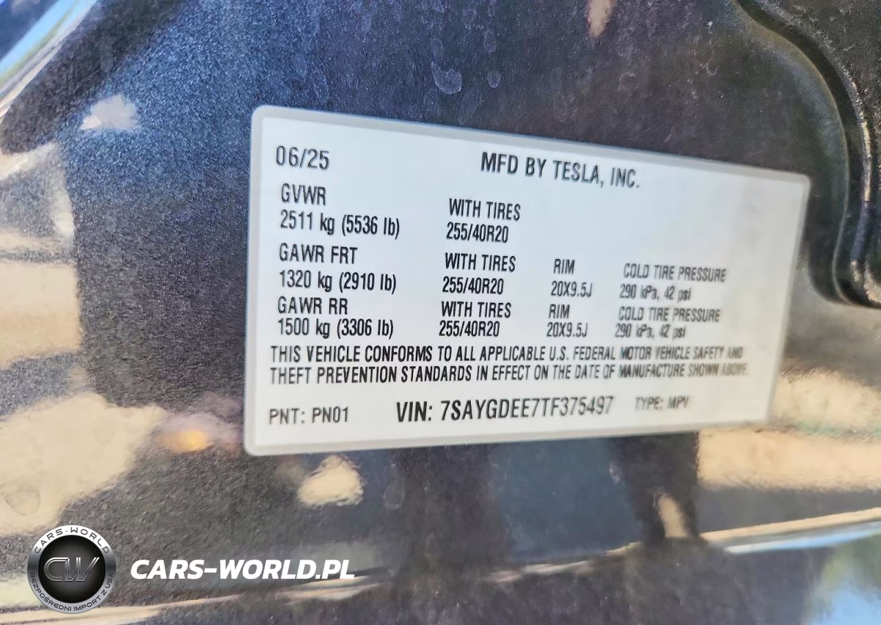 2026 Tesla Model Y VIN:7SAYGDEE7TF375497 - 13