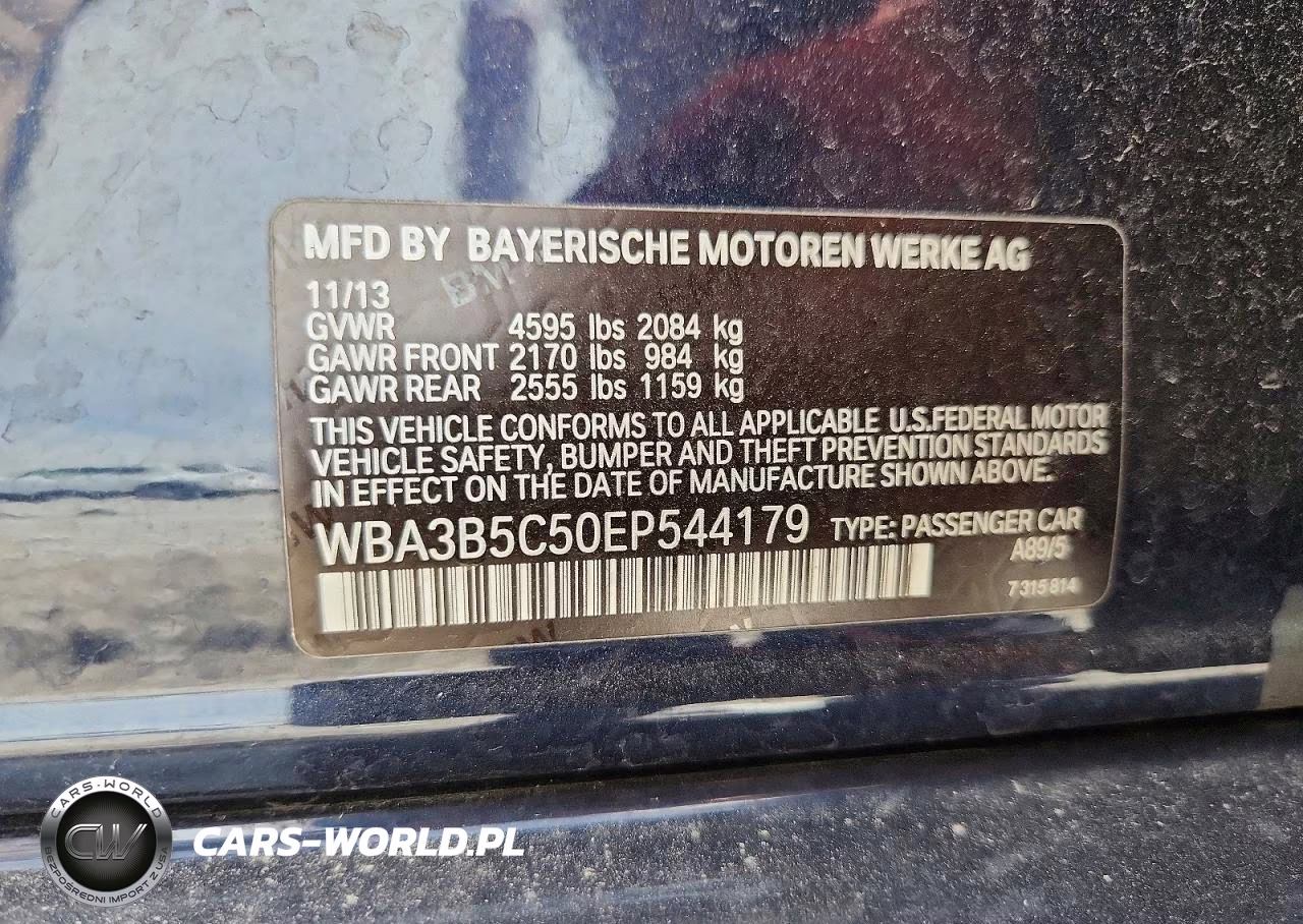 2014 BMW 328 Xi Sulev VIN:WBA3B5C50EP544179 - 12