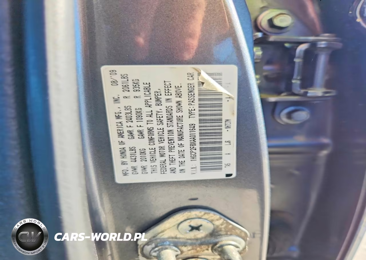 2010 Honda Accord Exl VIN:1HGCP2F8XAA011649 - 12