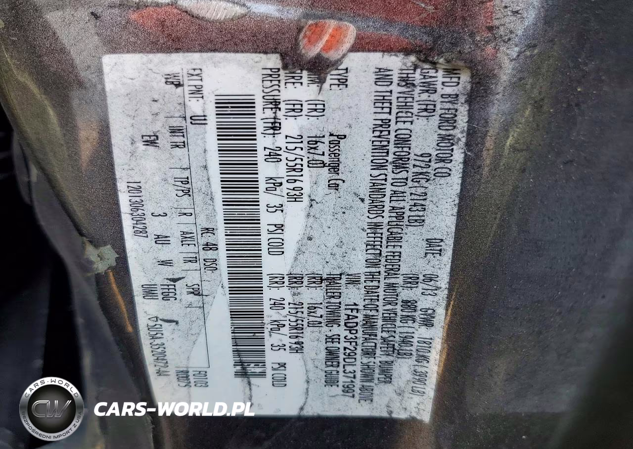 2013 Ford Focus Se VIN:1FADP3F29DL371997 - 12