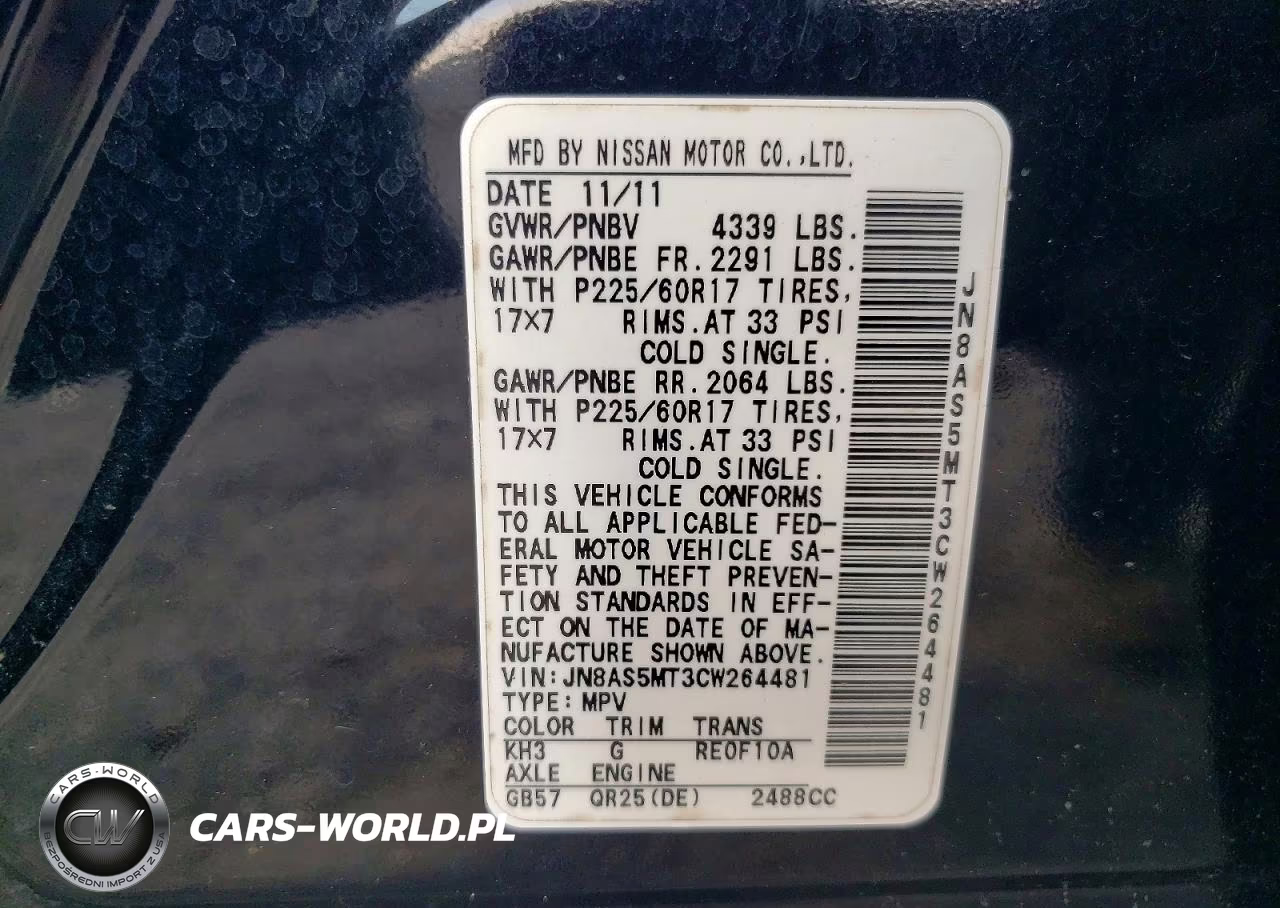 2012 Nissan Rogue S VIN:JN8AS5MT3CW264481 - 14