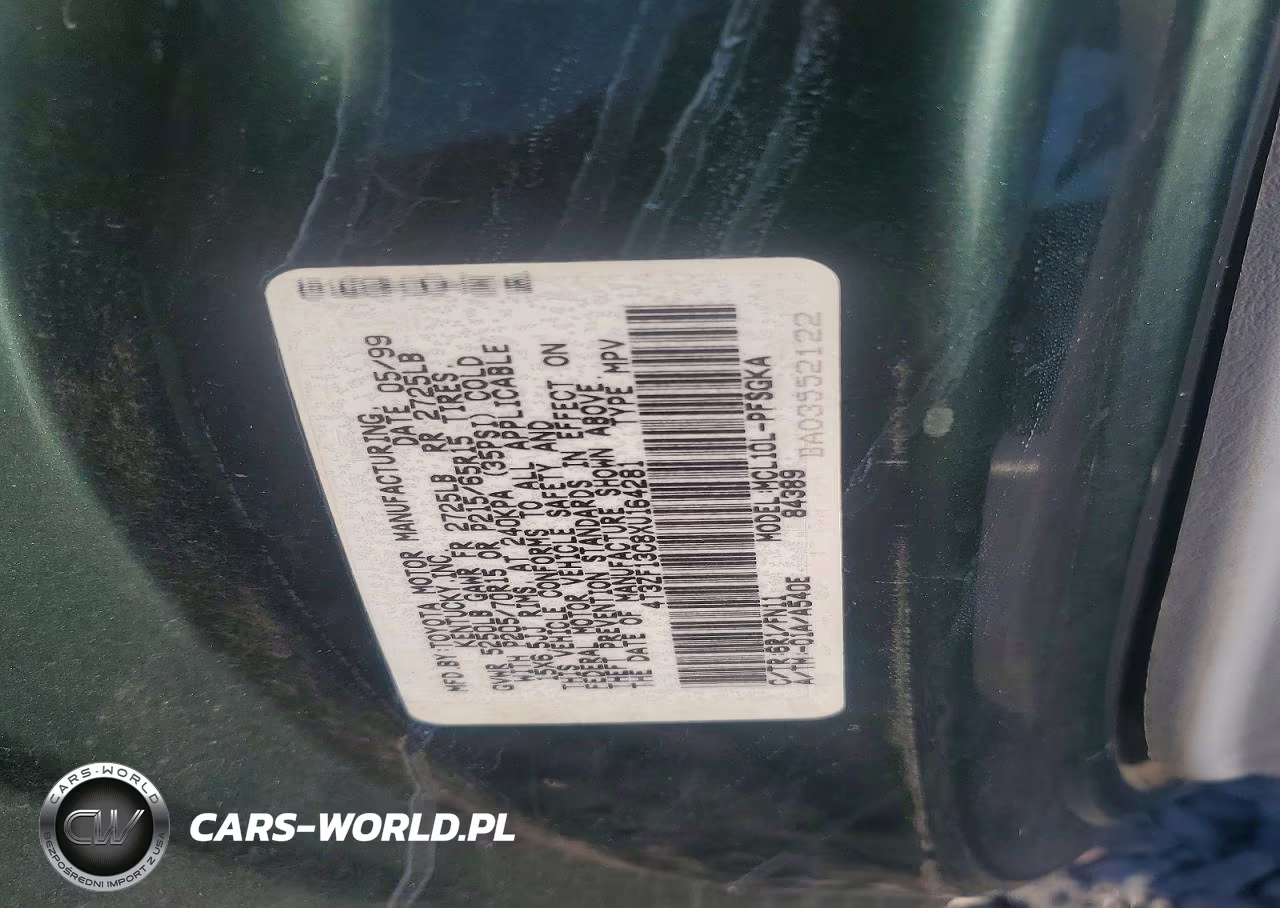 1999 Toyota Sienna Le VIN:4T3ZF13C8XU164281 - 13
