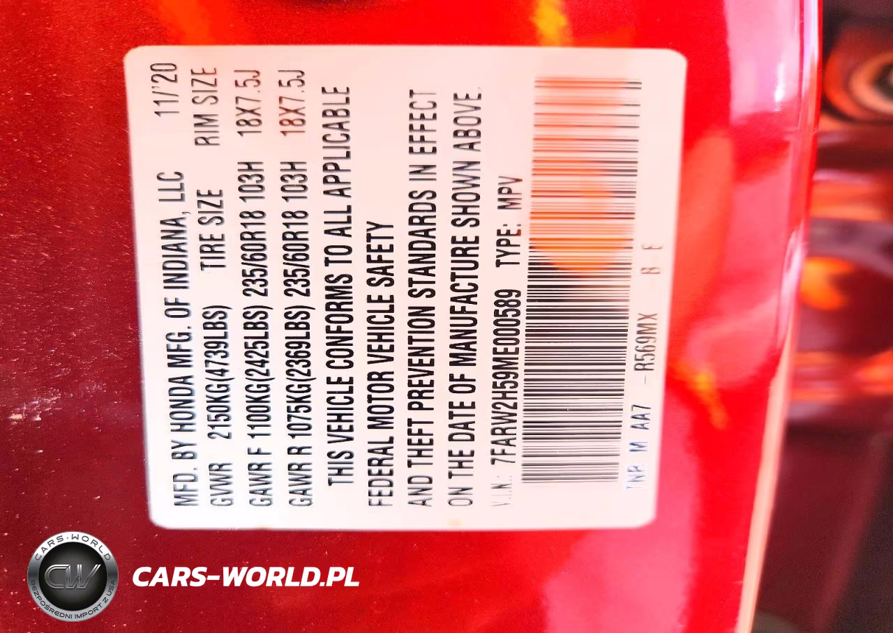 2021 Honda Cr-V Ex VIN:7FARW2H59ME000589 - 13