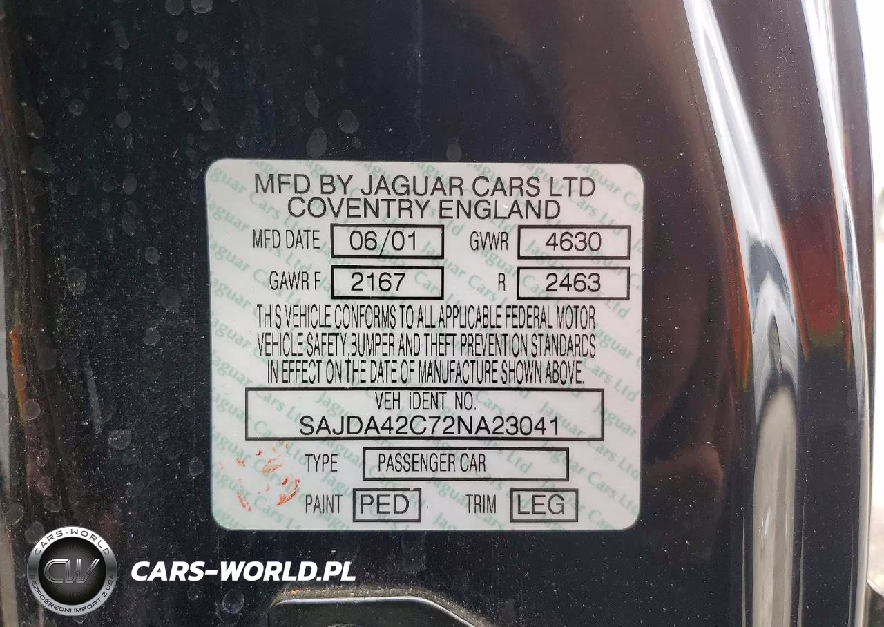 2002 JAGUAR XK8  VIN:SAJDA42C72NA23041 - 12