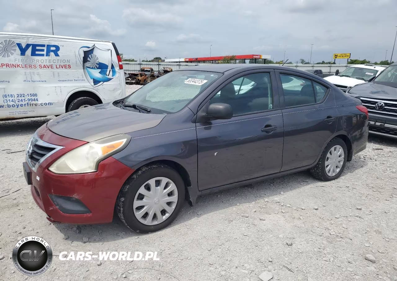 2015 Nissan Versa S VIN:3N1CN7AP6FL867050 - 1