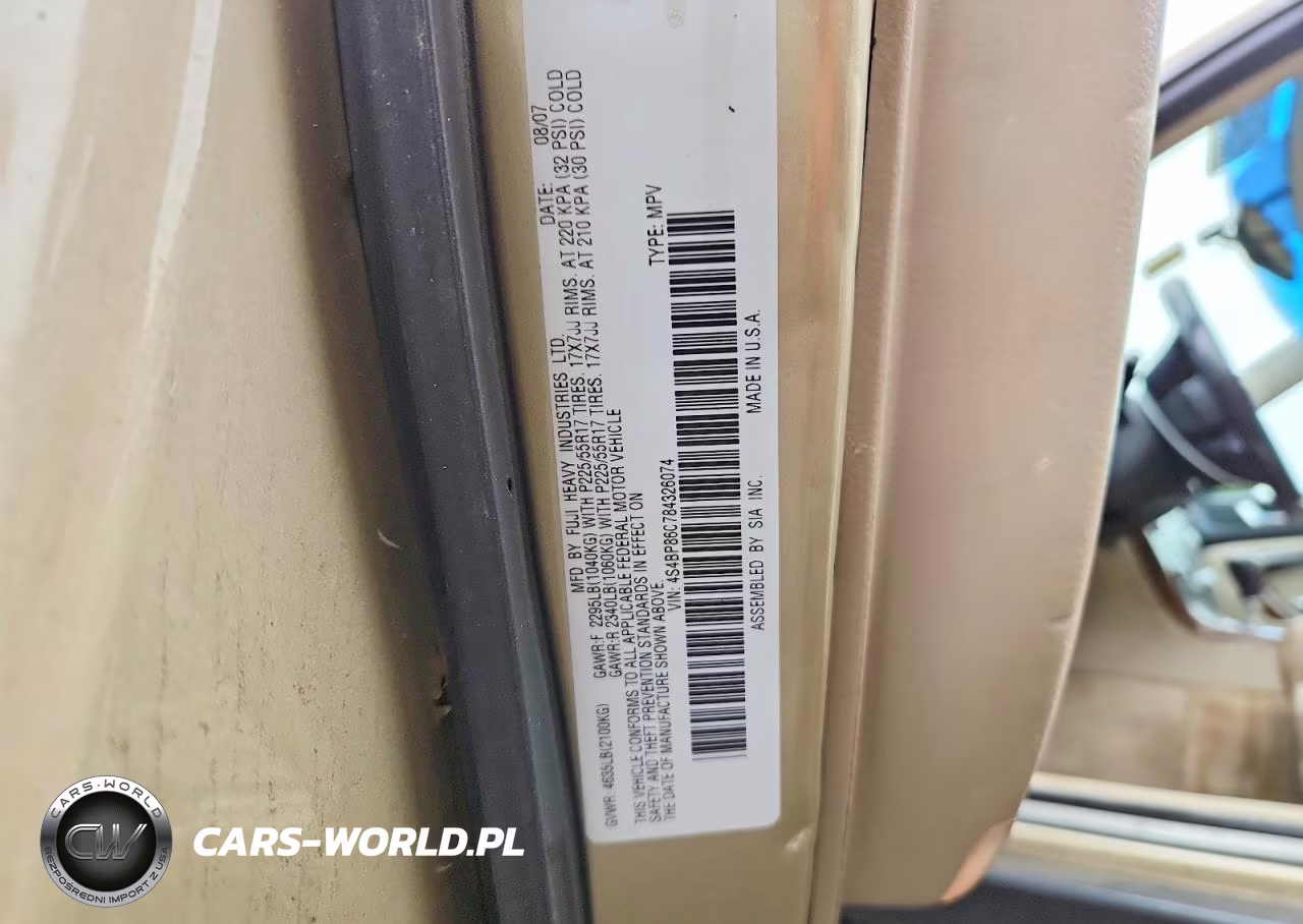 2008 Subaru Outback 3.0R Ll Bean VIN:4S4BP86C784326074 - 12