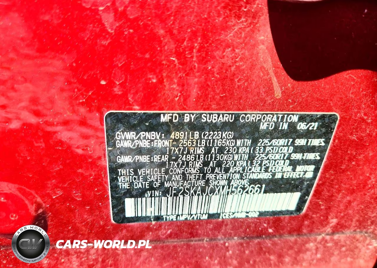 2021 Subaru Forester Premium VIN:JF2SKAJCXMH562661 - 13