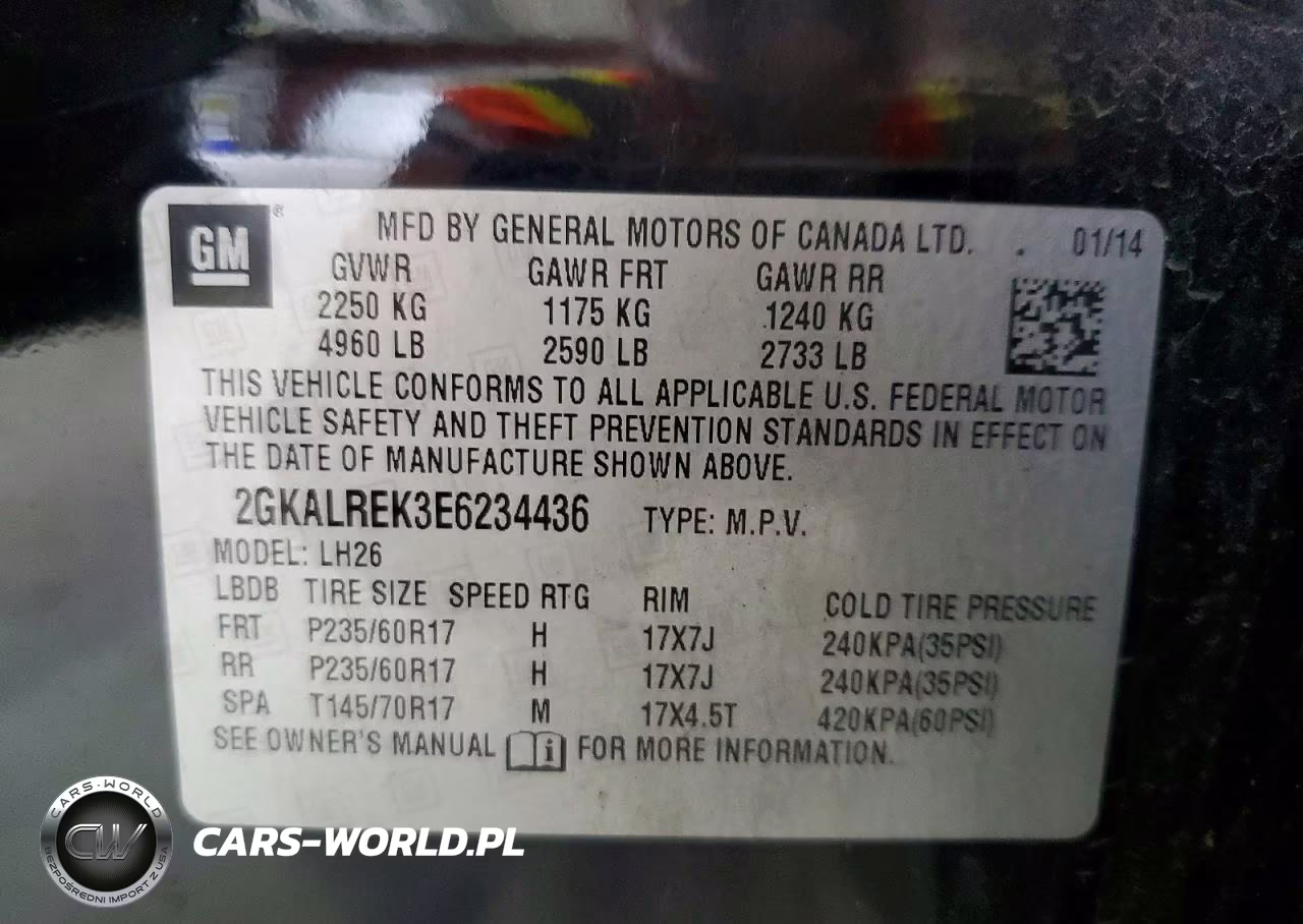 2014 GMC Terrain Sle VIN:2GKALREK3E6234436 - 13