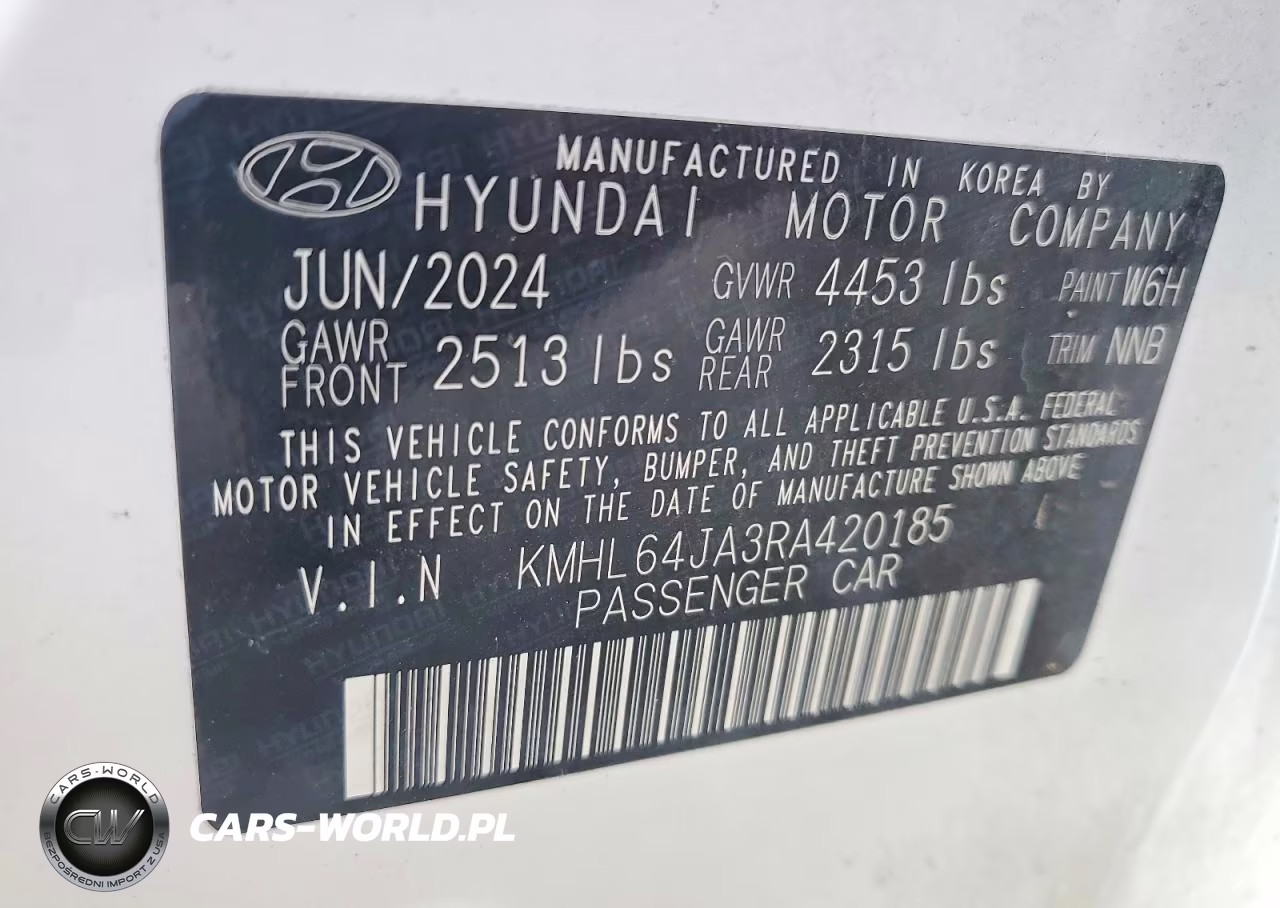 2024 Hyundai Sonata Sel VIN:KMHL64JA3RA420185 - 12
