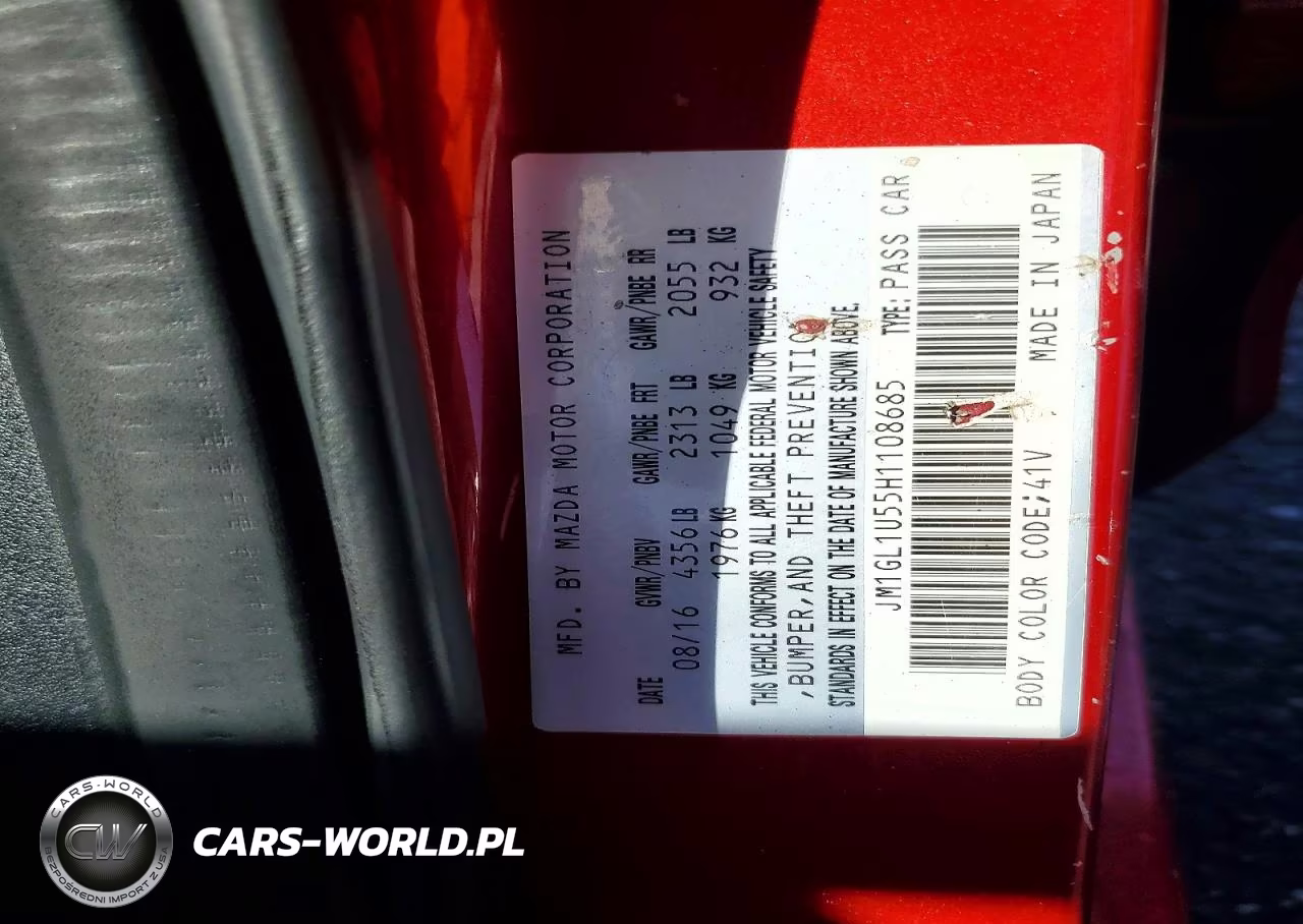 2017 Mazda 6 Sport VIN:JM1GL1U55H1108685 - 12