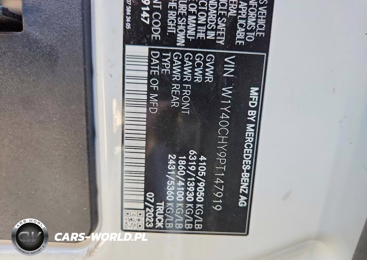 2023 Mercedes-Benz Sprinter 2500 Delivery Van VIN:W1Y40CHY9PT147919 - 13