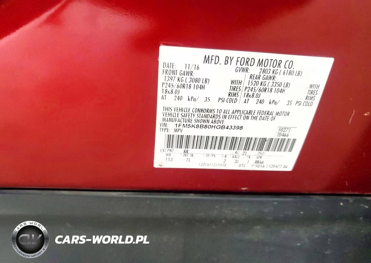 2017 Ford Explorer VIN:1FM5K8B80HGB43398 - 13