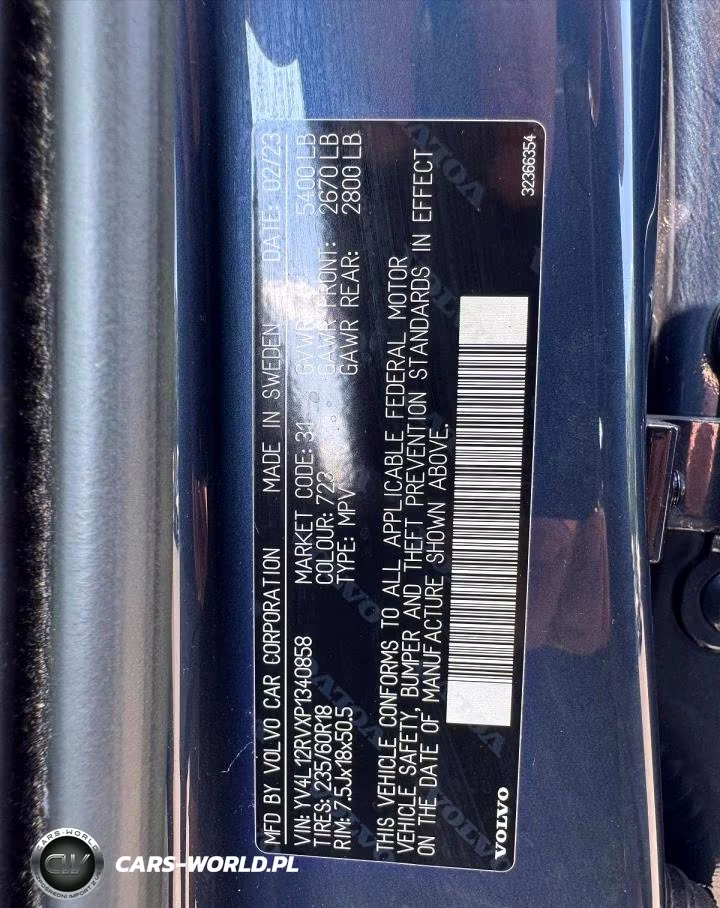 2023 Volvo Xc60 Core VIN:YV4L12RVXP1340858 - 12
