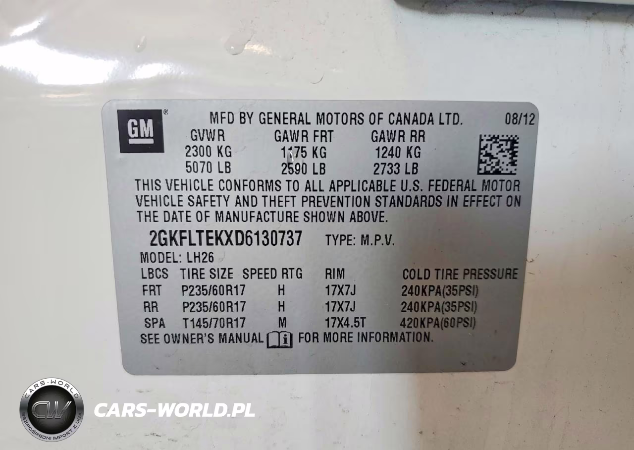 2013 GMC Terrain Sle VIN:2GKFLTEKXD6130737 - 13