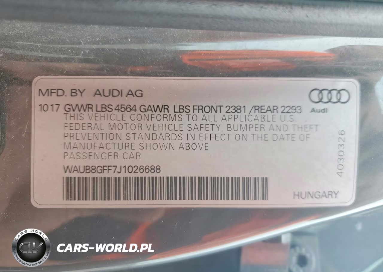 2018 Audi A3 Premium VIN:WAUB8GFF7J1026688 - 12