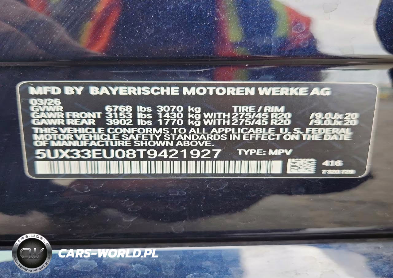 2026 BMW X5 M60I VIN:5UX33EU08T9421927 - 13